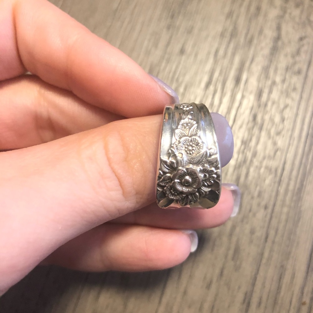 Homemade Sunflower Spoon ring